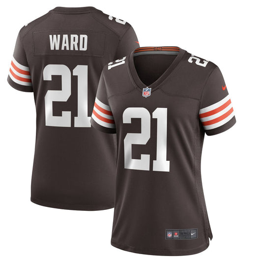 Denzel Ward Cleveland Browns Women's Player Game Jersey - Brown