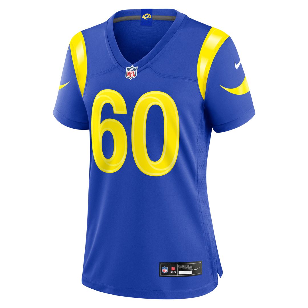Wyatt Bowles Los Angeles Rams Women's Team Game Jersey - Royal