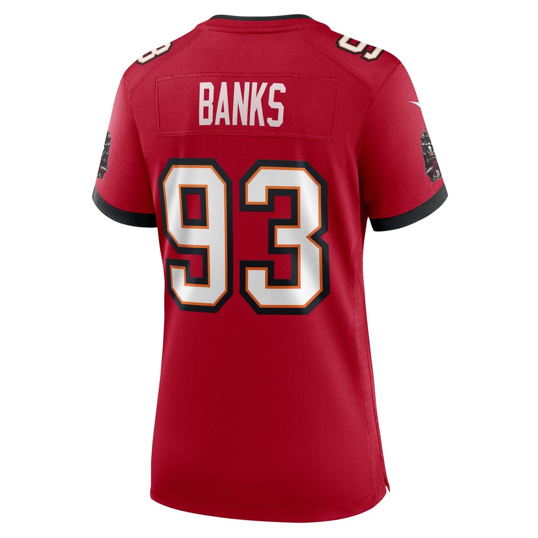 Eric Banks Tampa Bay Buccaneers Women's Game Jersey - Red