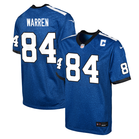 Tyler Warren Indianapolis Colts Youth Alternate 2 Game Jersey - Royal