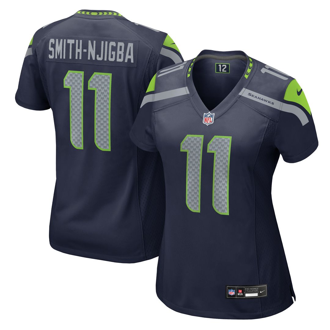 Jaxon Smith-Njigba Seattle Seahawks Women's Throwback Player Game Jersey - Royal