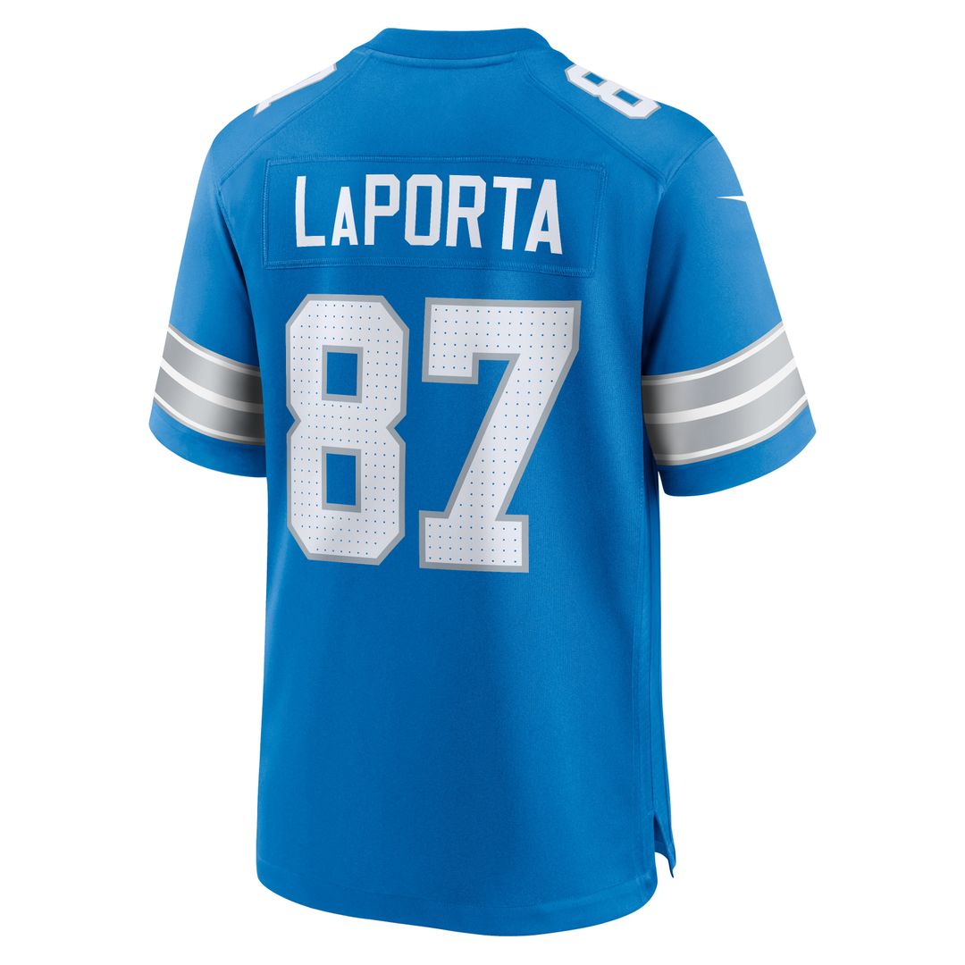 Sam LaPorta Detroit Lions White Game Jersey - White