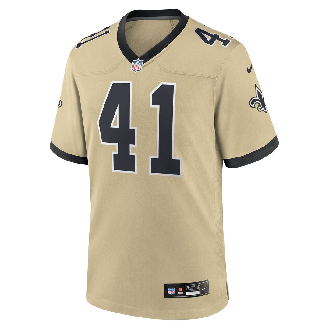 Alvin Kamara New Orleans Saints Youth Gameday Golds Alternate Game Player Jersey - Gold