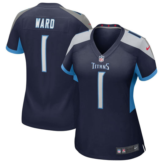 Cameron Ward Tennessee Titans Women's Alternate Game Jersey - Navy