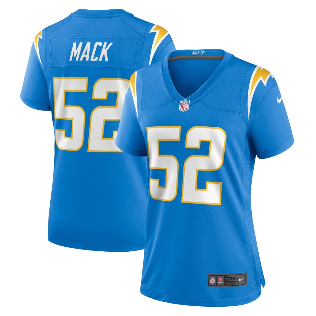 Khalil Mack Los Angeles Chargers Women's Player Jersey - Powder Blue