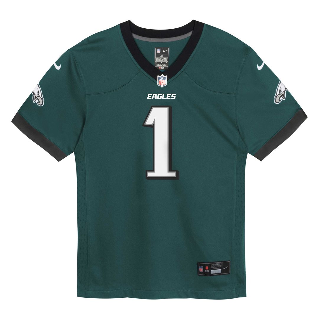 Jalen Hurts Philadelphia Eagles Preschool Team Game Jersey - Midnight Green