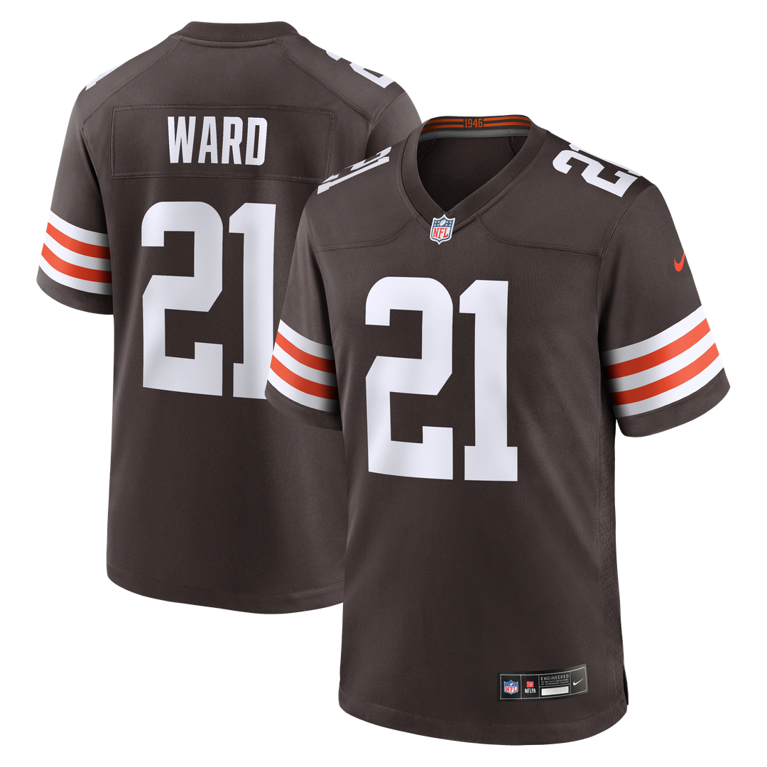 Denzel Ward Cleveland Browns Player Game Jersey - Brown