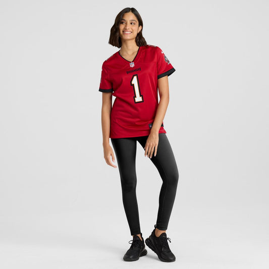 Number 1 Bride Tampa Bay Buccaneers Women's Game Jersey - Red