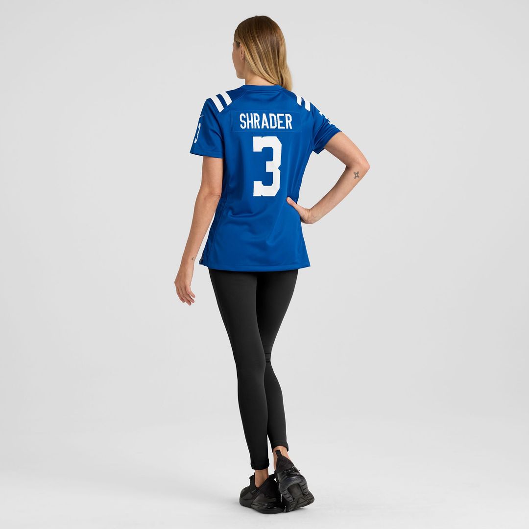 Spencer Shrader Indianapolis Colts Women's Team Game Jersey - Royal