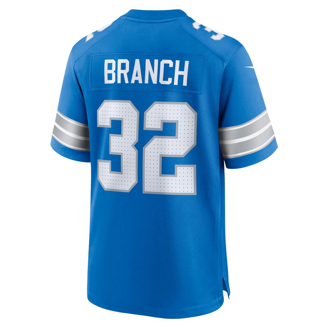 Brian Branch Detroit Lions White Game Jersey - White