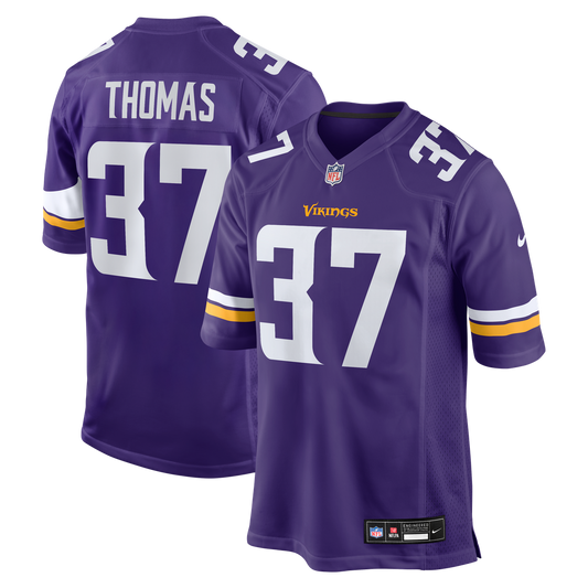 Tavierre Thomas Minnesota Vikings Team Game Jersey - Purple