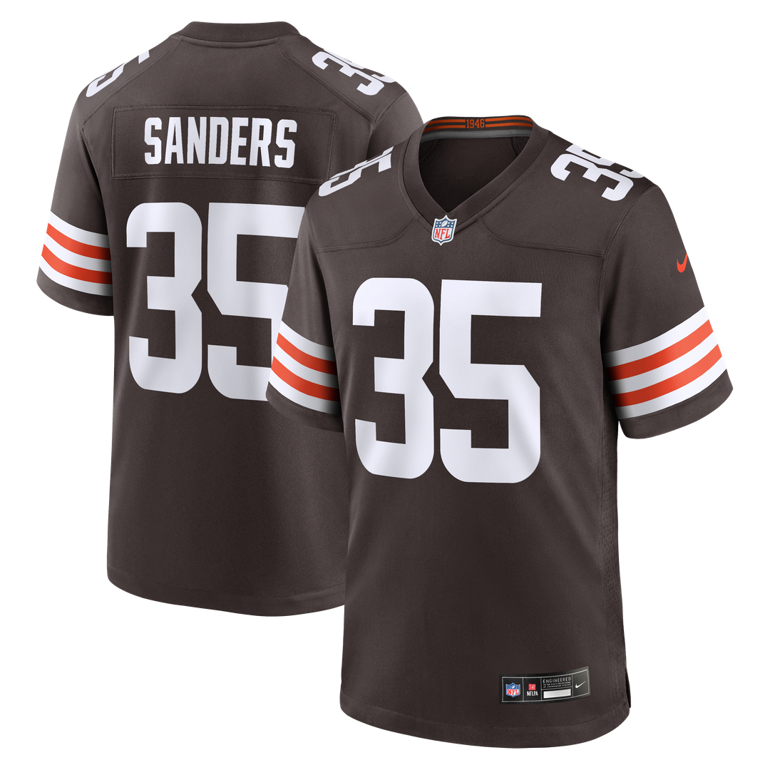 Raheim Sanders Cleveland Browns Team Game Jersey - Brown