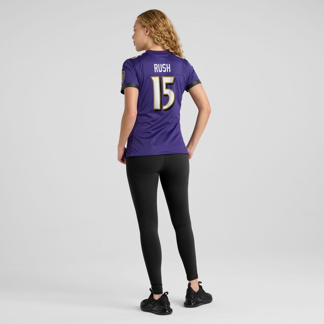 Cooper Rush Baltimore Ravens Women's Team Game Jersey - Purple