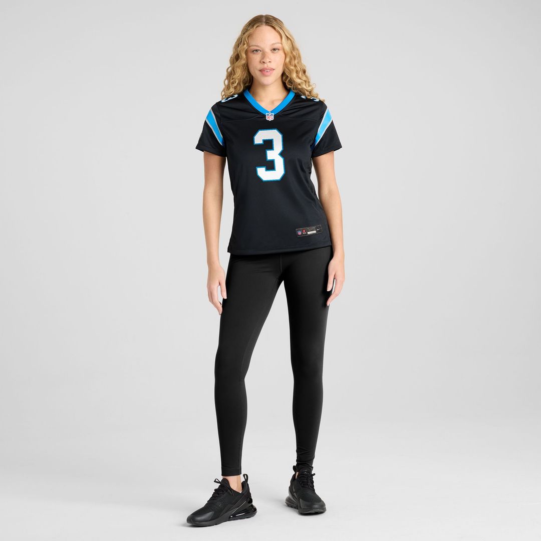 Princely Umanmielen Carolina Panthers Women's Team Game Jersey - Black