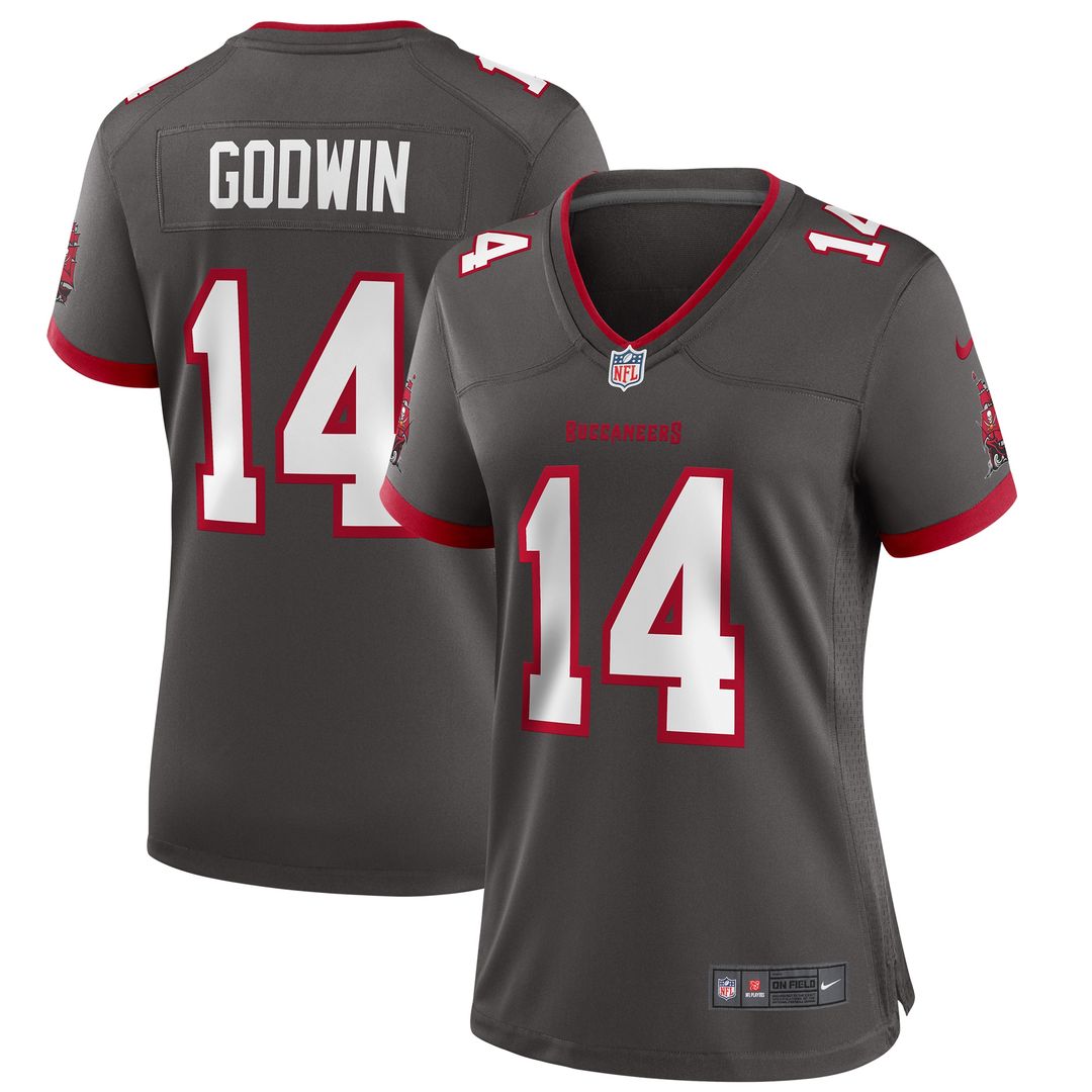 Chris Godwin Tampa Bay Buccaneers Women's Alternate Game Jersey - Pewter