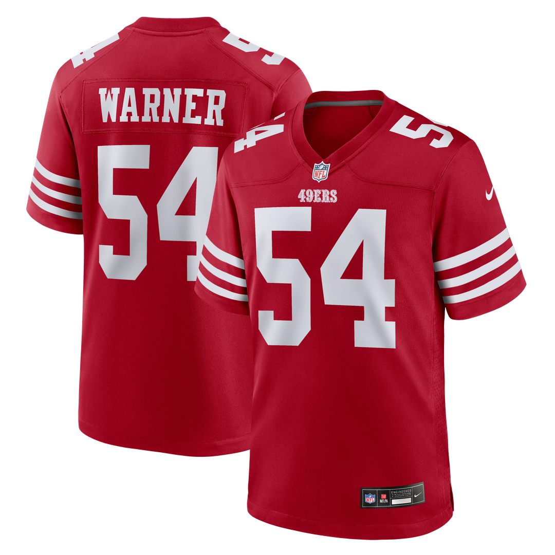 Fred Warner San Francisco 49ers Team Game Player Jersey - White