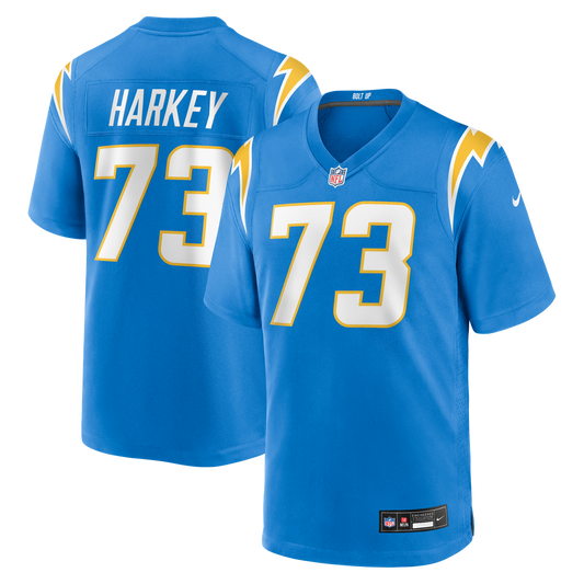 Alex Harkey Los Angeles Chargers Team Game Jersey - Powder Blue