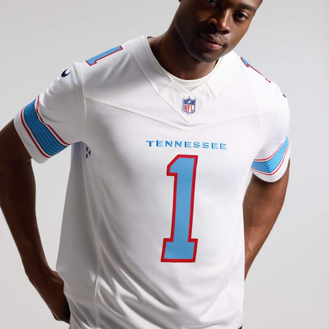 Cameron Ward Tennessee Titans Vapor F.U.S.E. Stitched Limited Jersey - Light Blue