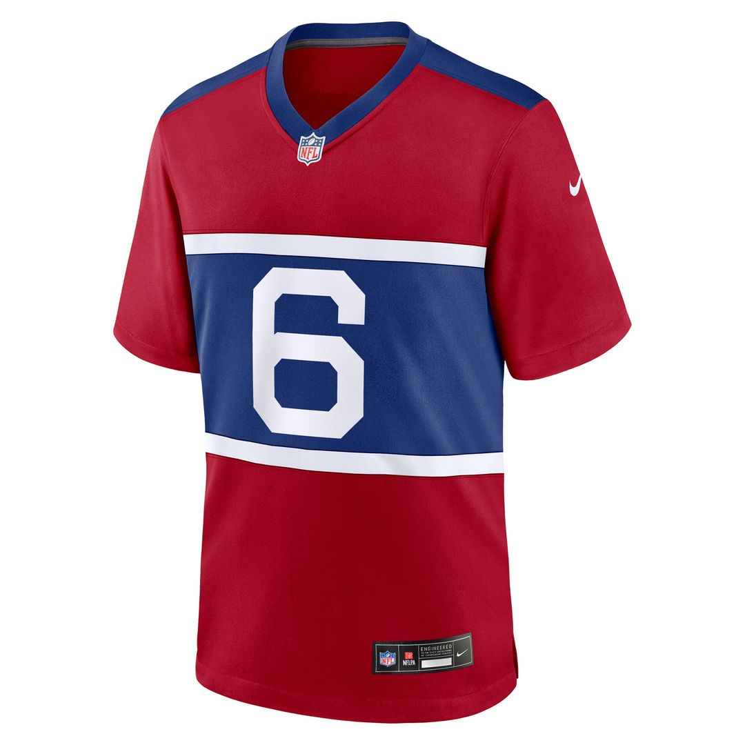 Jaxson Dart New York Giants Team Game Jersey - Royal