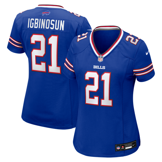 Davison Igbinosun Buffalo Bills Women's Team Game Jersey - Royal