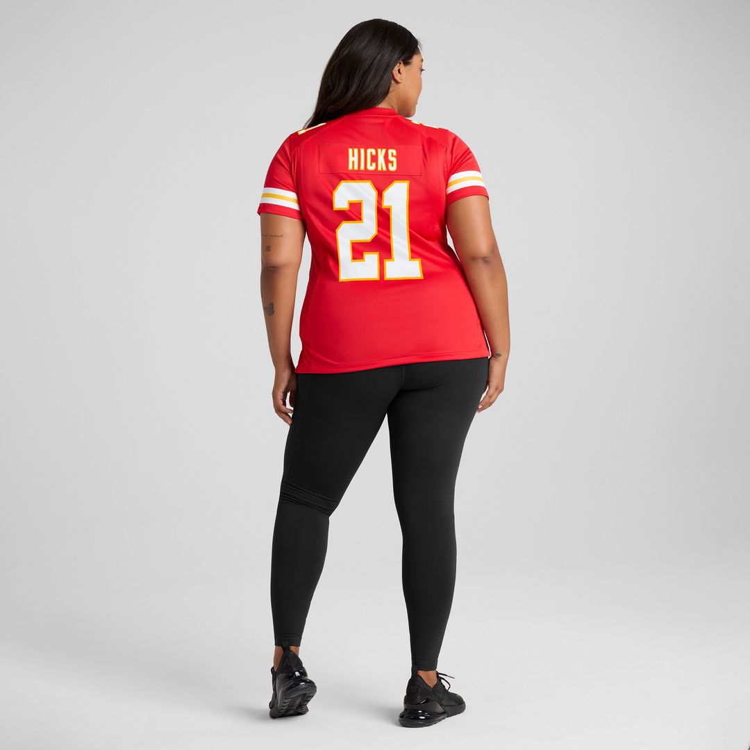 Jaden Hicks Kansas City Chiefs Women's Game Jersey - Red