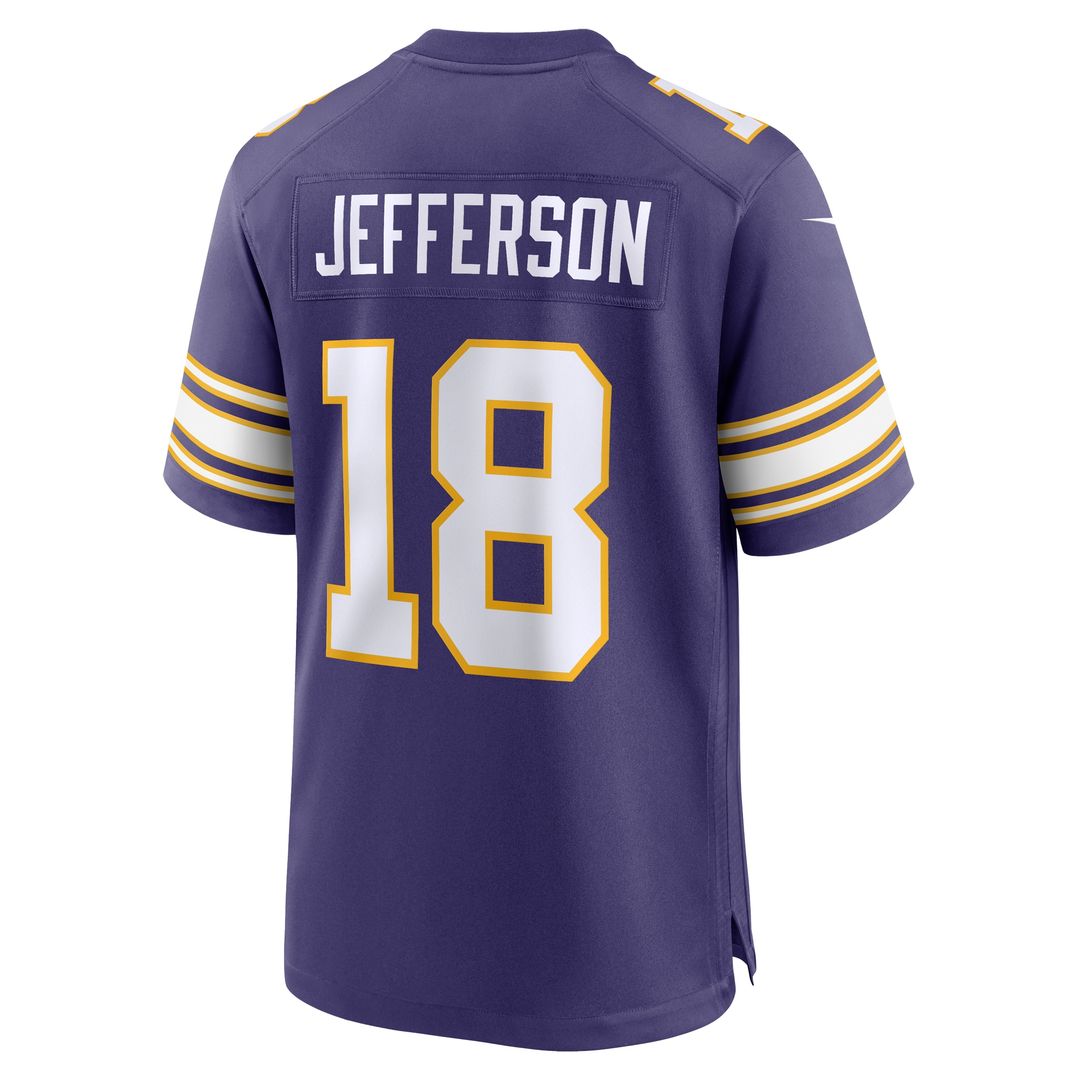 Justin Jefferson Minnesota Vikings Classic Player Game Jersey - Purple