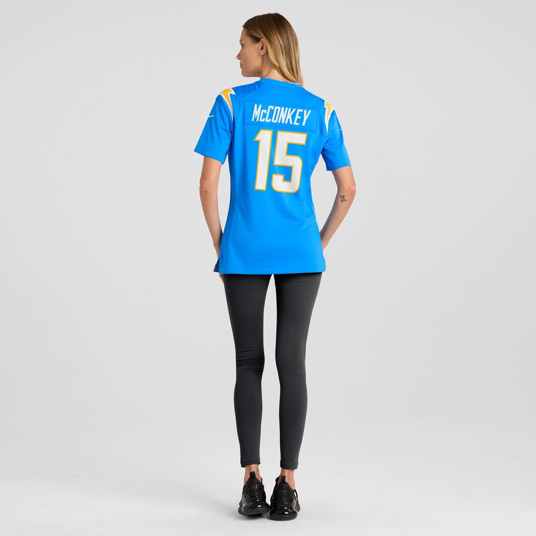 Ladd McConkey Los Angeles Chargers Women's Alternate Super Chargers Game Jersey - Navy