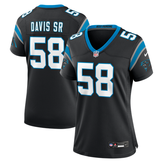 Thomas Davis Sr. Carolina Panthers Women's Team Retired Game Jersey - Black