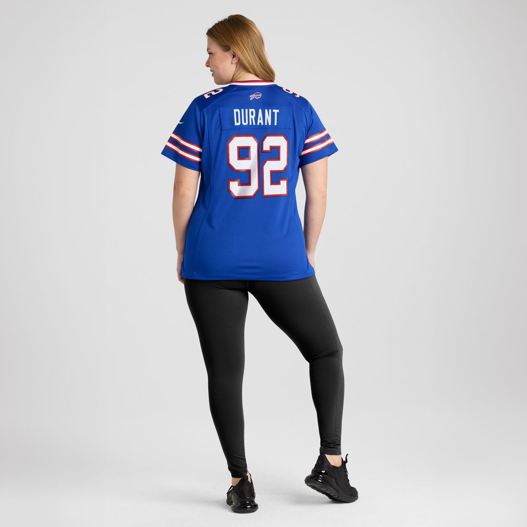 Zane Durant Buffalo Bills Women's Team Game Jersey - Royal