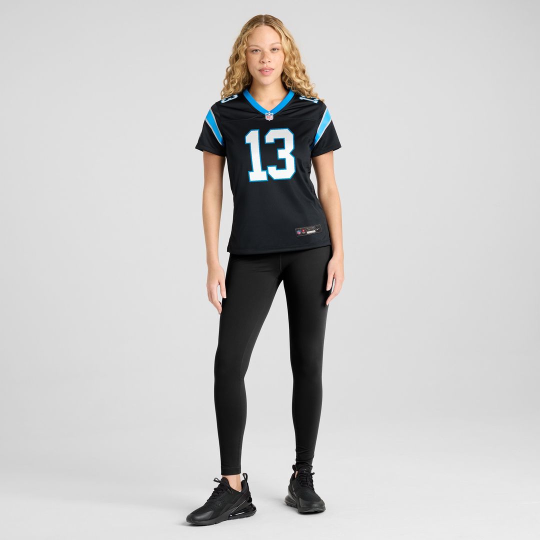 Hunter Renfrow Carolina Panthers Women's Team Game Jersey - Black