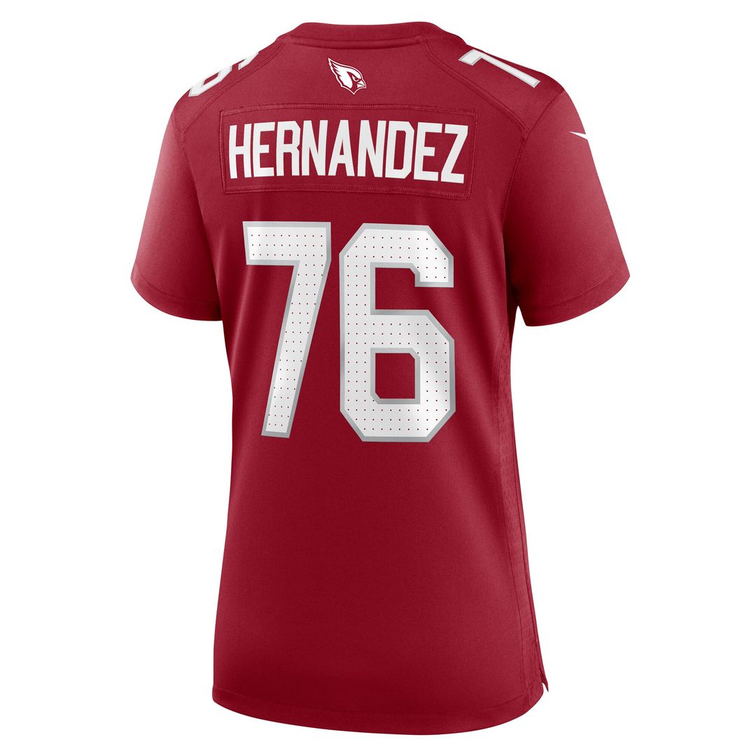 Will Hernandez Arizona Cardinals Women's Game Jersey - Cardinal