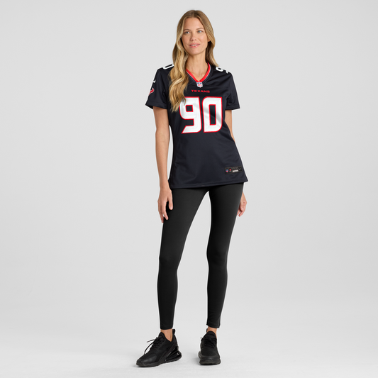 Logan Hall Houston Texans Women's Team Game Jersey - Navy