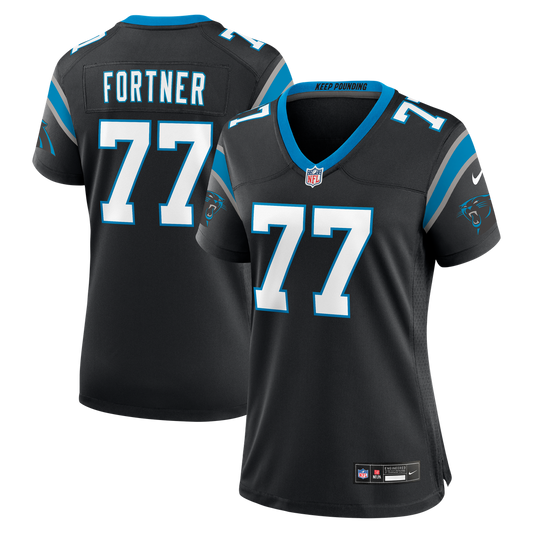 Luke Fortner Carolina Panthers Women's Team Game Jersey - Black