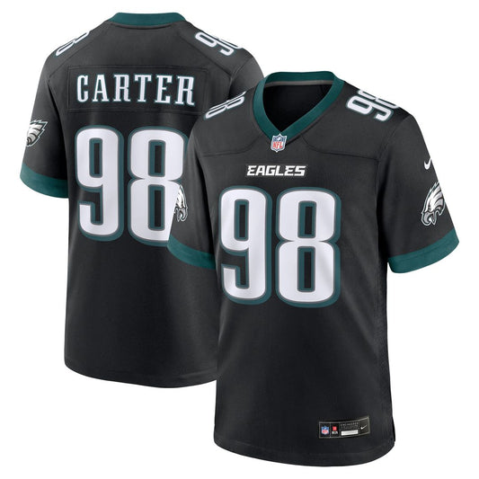 Jalen Carter Philadelphia Eagles Alternate Game Player Jersey - Black