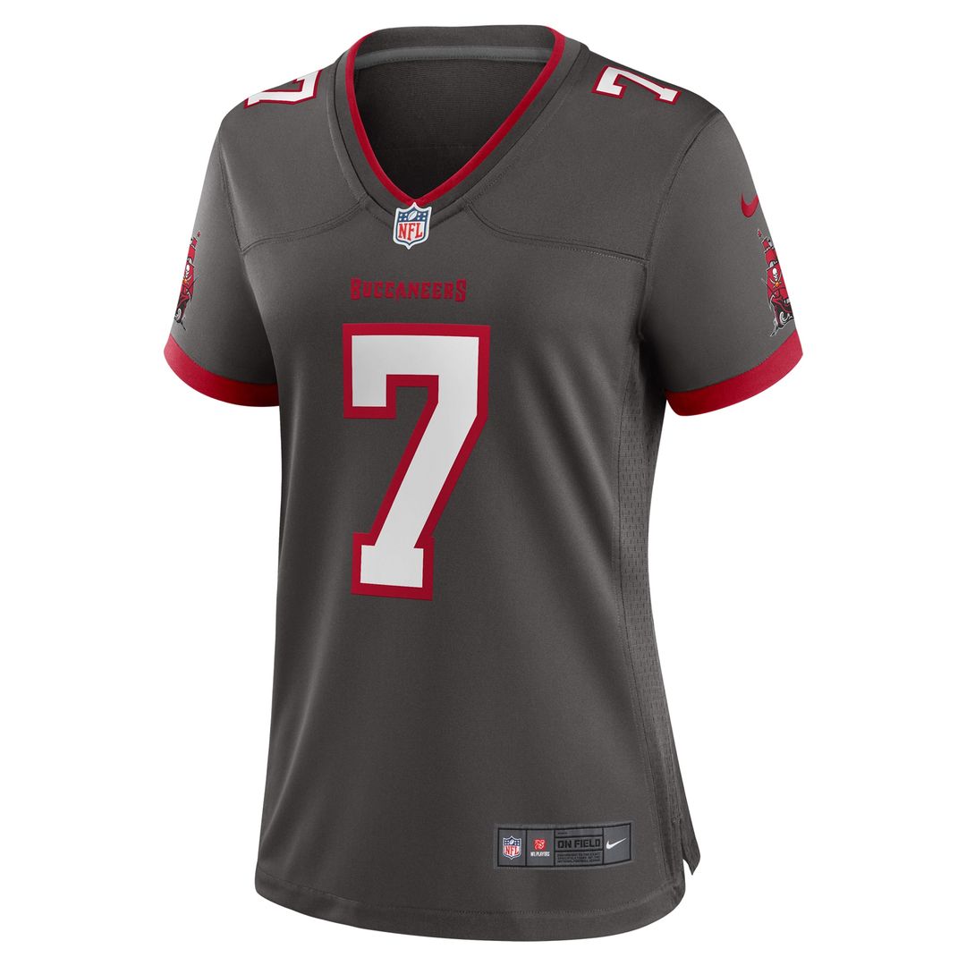 Bucky Irving Tampa Bay Buccaneers Women's Alternate Game Jersey - Pewter