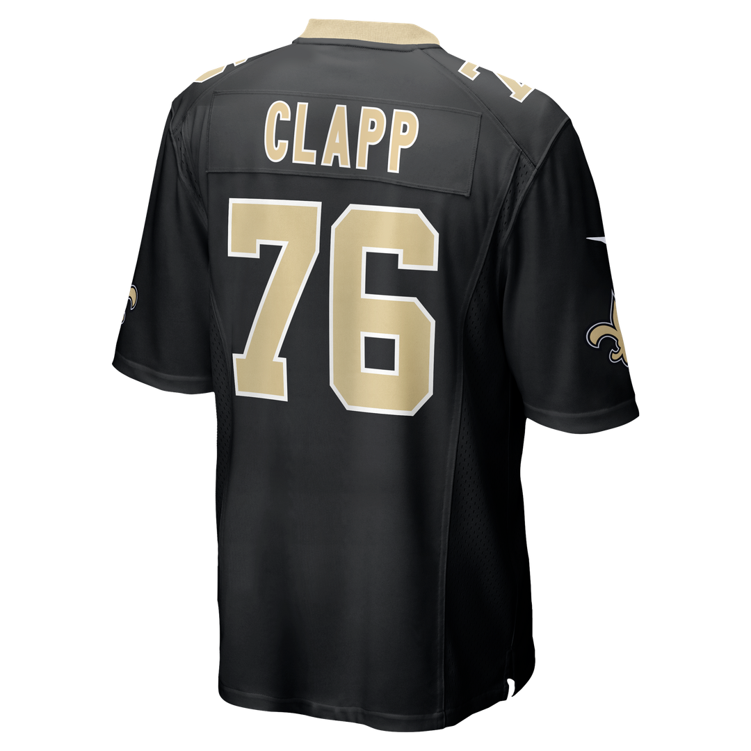 Will Clapp New Orleans Saints Team Game Jersey - Black