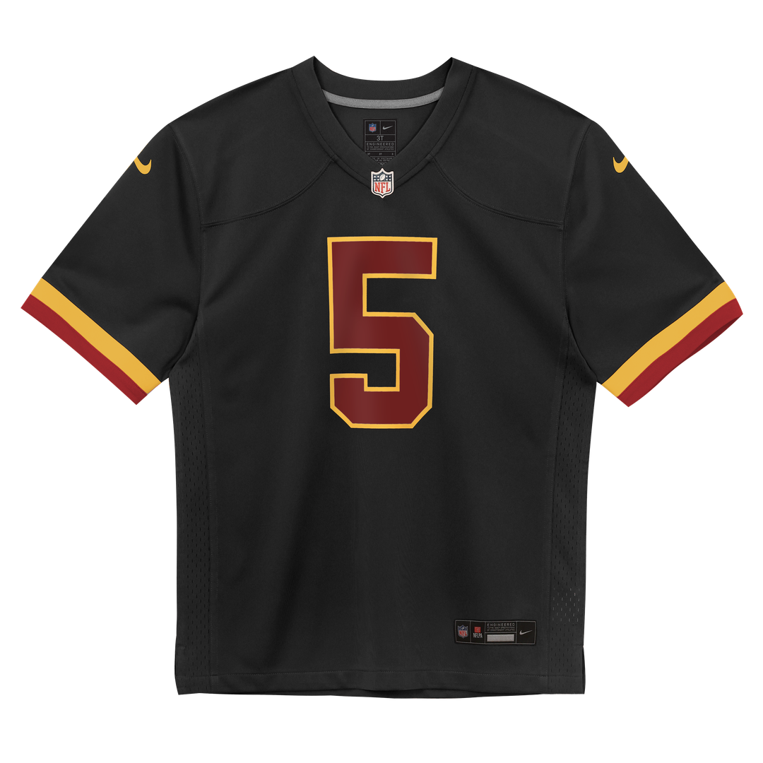 Jayden Daniels Washington Commanders Toddler Alternate Game Jersey - Black
