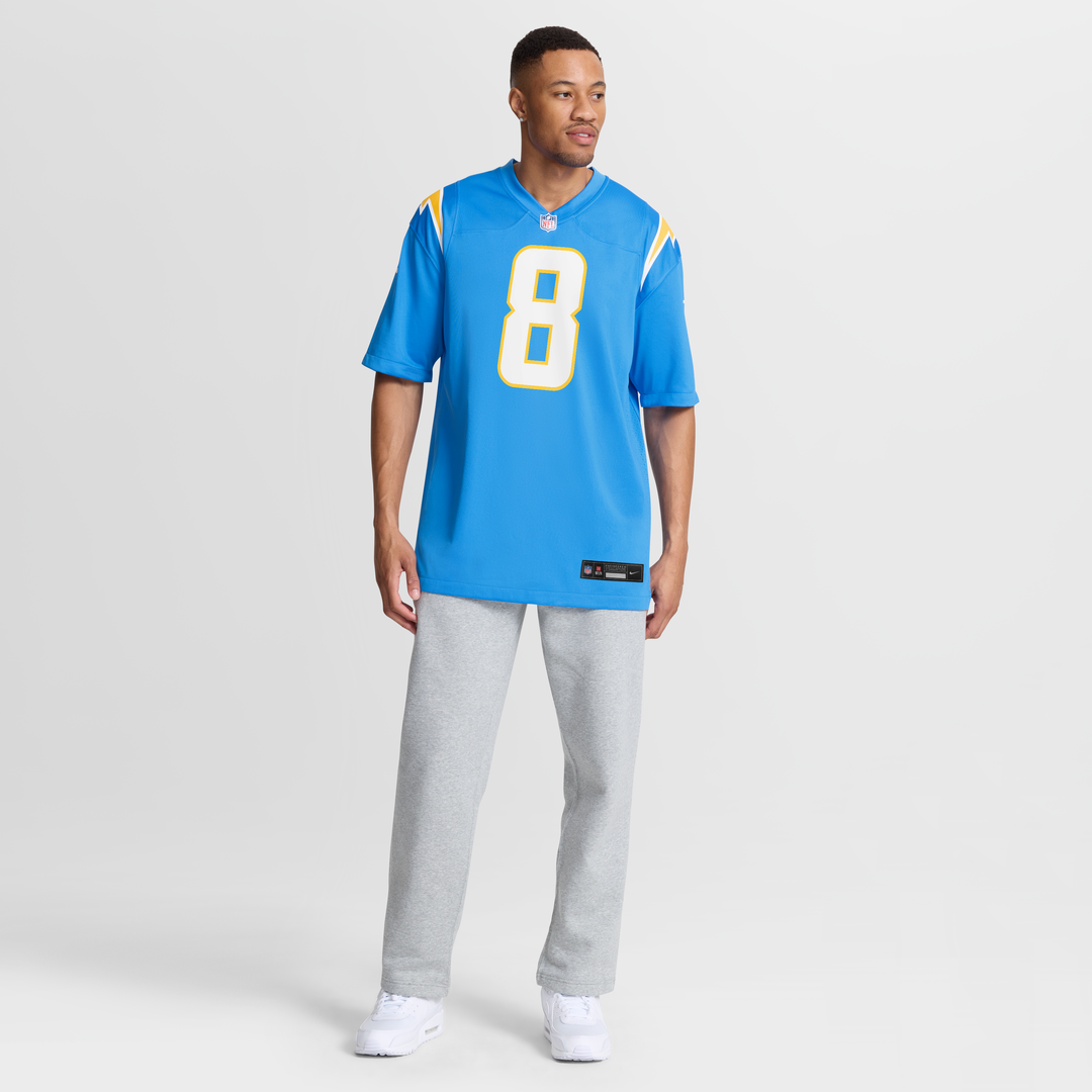 Omarion Hampton Los Angeles Chargers Team Game Jersey - Powder Blue