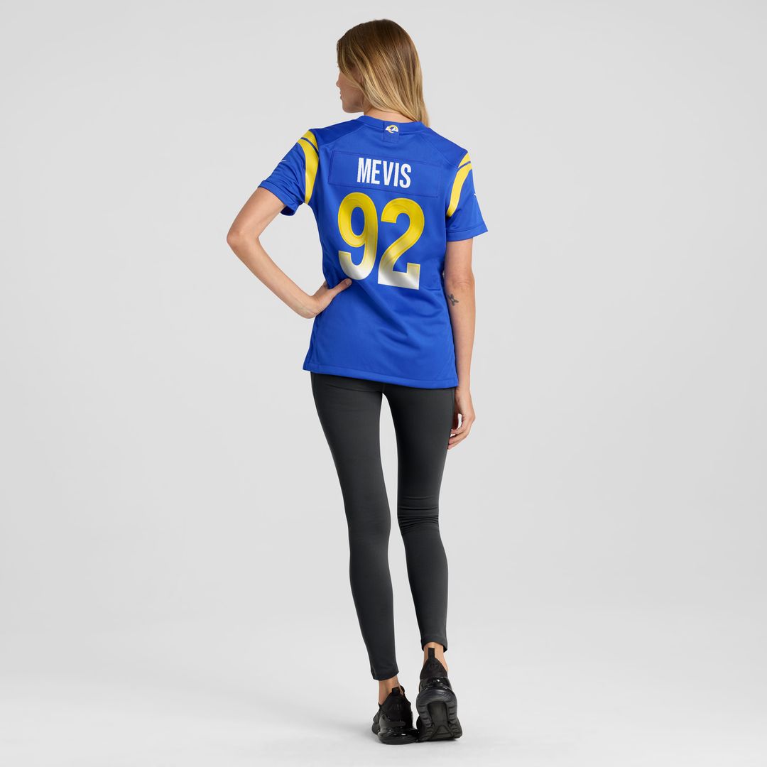 Harrison Mevis Los Angeles Rams Women's Team Game Jersey - Royal