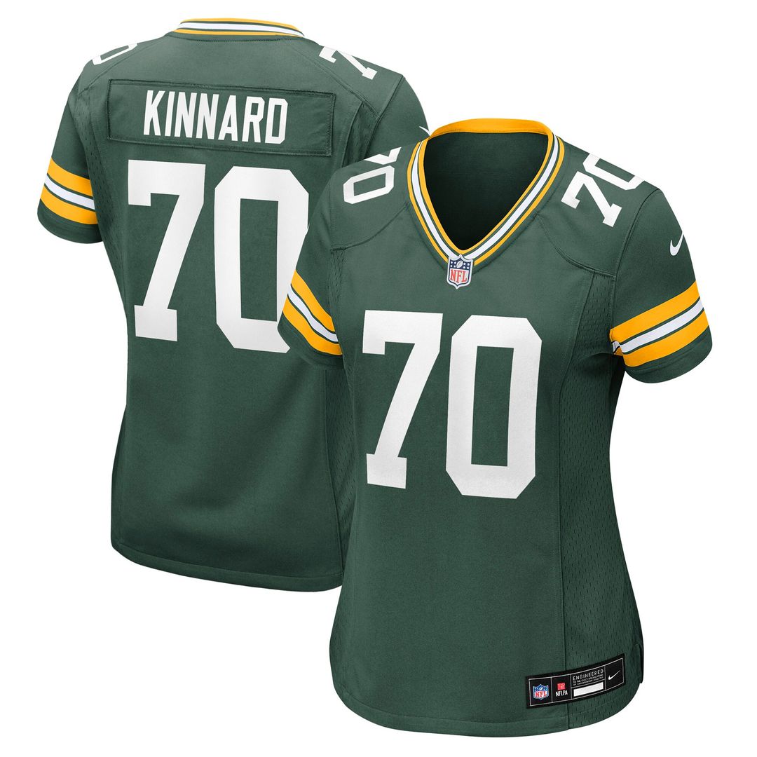Darian Kinnard Green Bay Packers Women's Team Game Jersey - Green