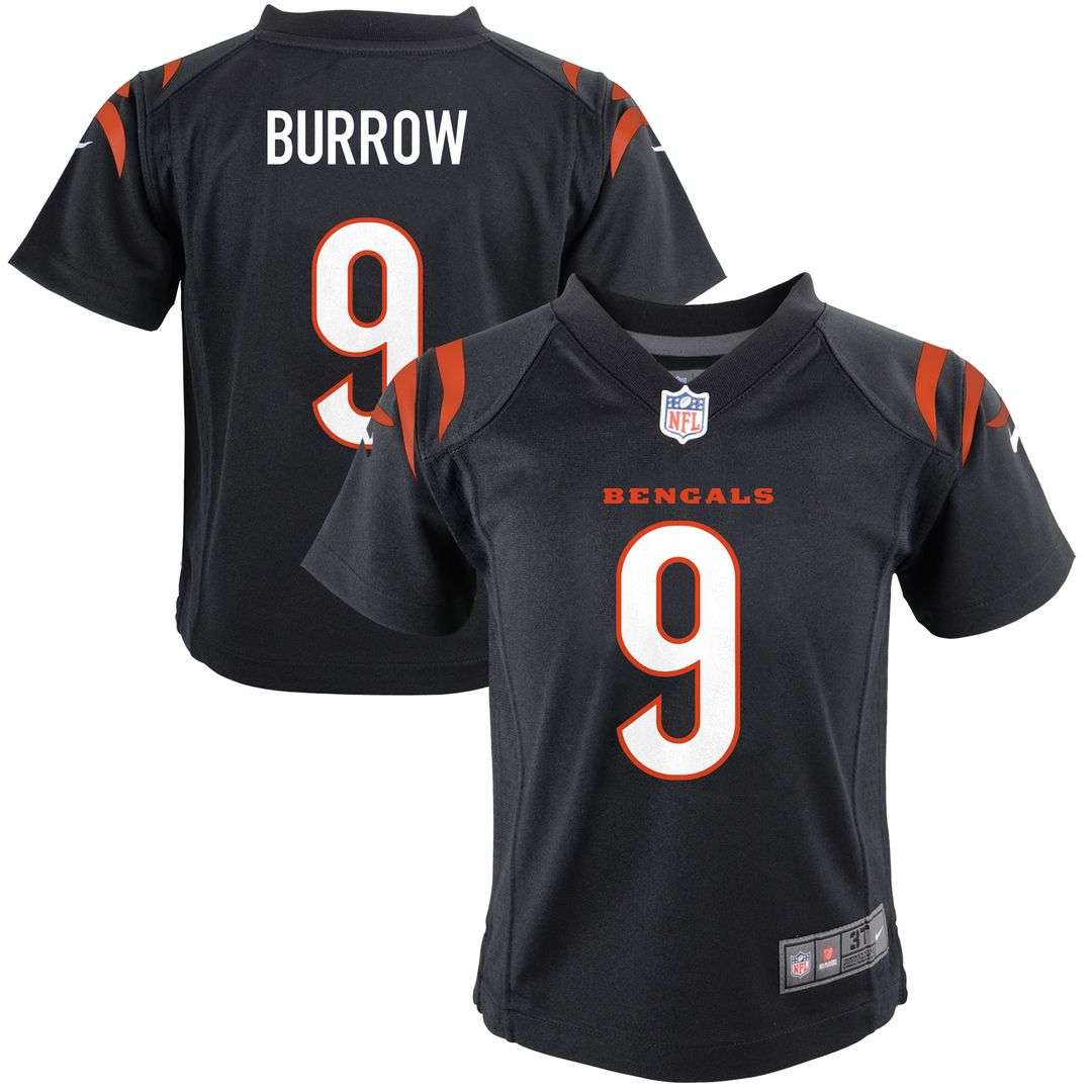 Joe Burrow Cincinnati Bengals Preschool Game Jersey - Black