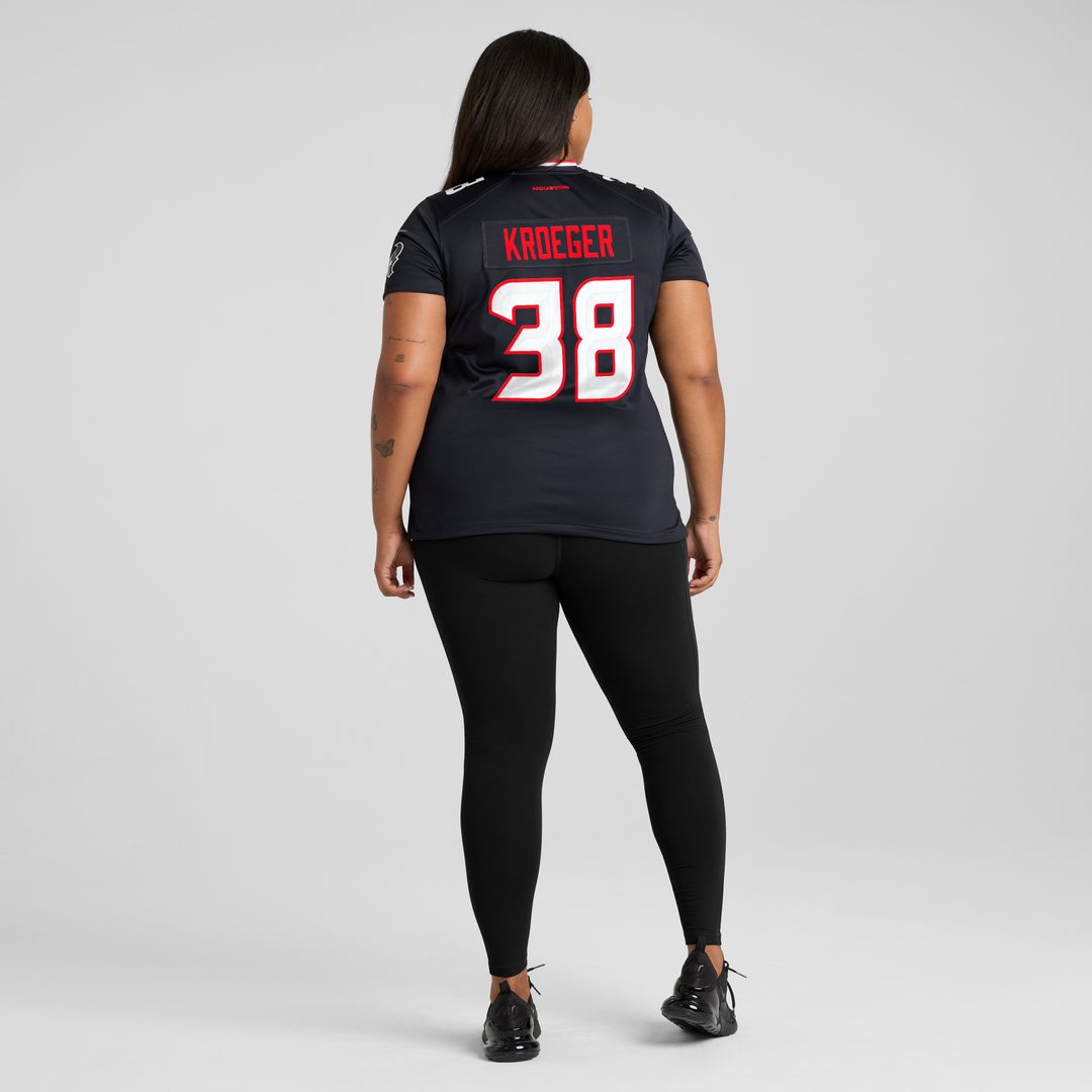 Kai Kroeger Houston Texans Women's Team Game Jersey - Navy