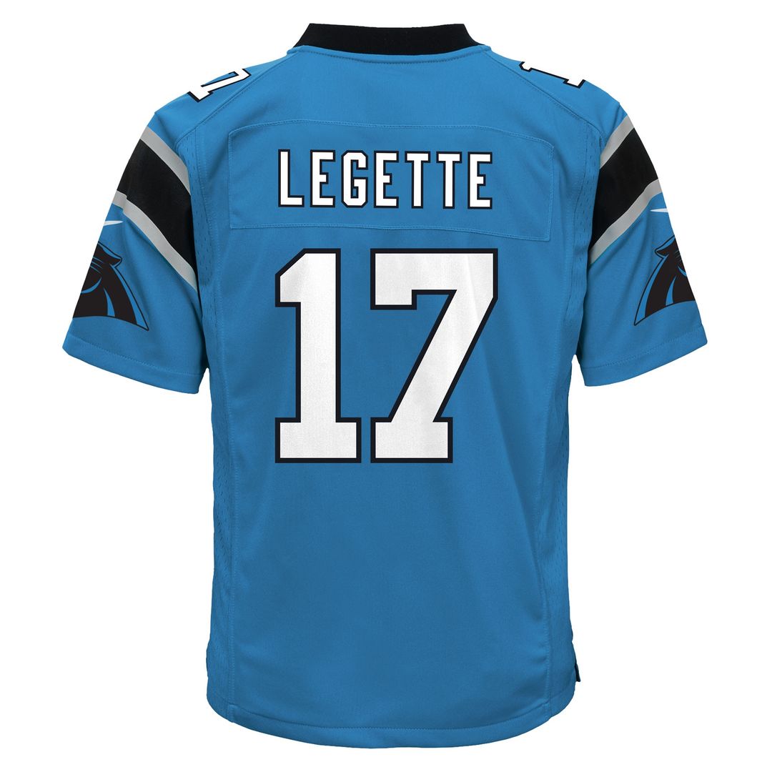 Xavier Legette Carolina Panthers Youth Team Game Jersey - Black