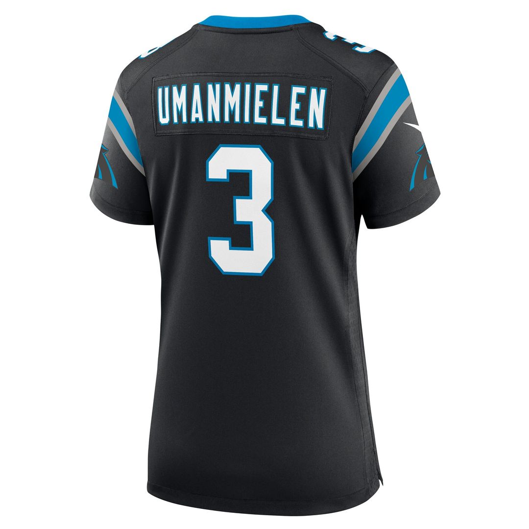 Princely Umanmielen Carolina Panthers Women's Team Game Jersey - Black
