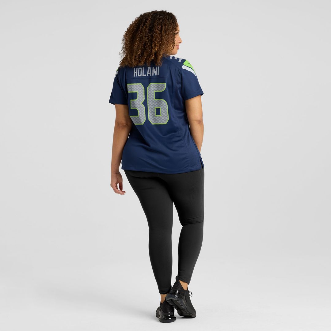 George Holani Seattle Seahawks Women's Team Game Jersey - College Navy