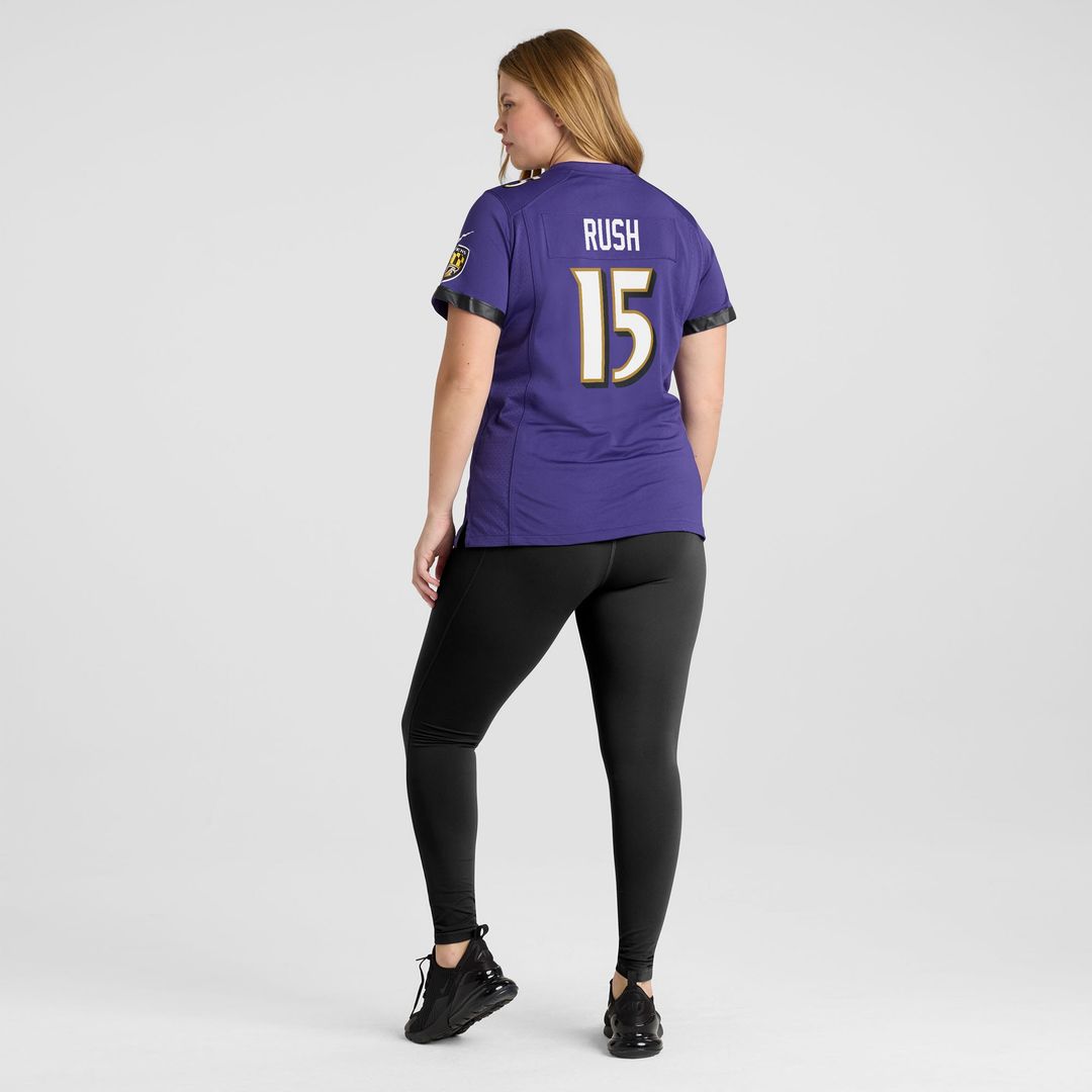 Cooper Rush Baltimore Ravens Women's Team Game Jersey - Purple