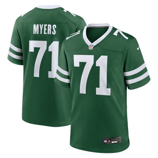 Josh Myers New York Jets Team Game Jersey - Legacy Green