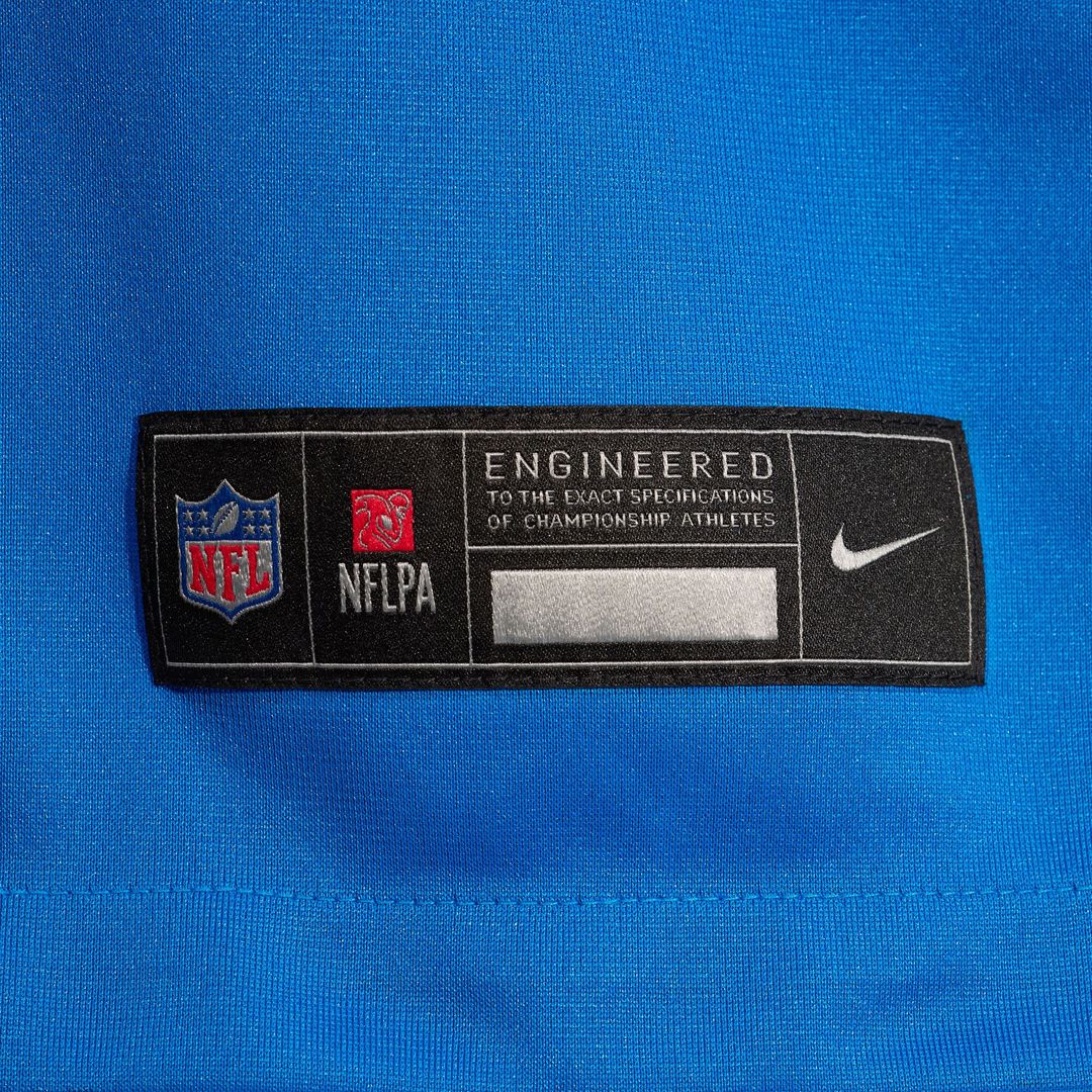 Giovanni Manu Detroit Lions Team Game Jersey - Blue