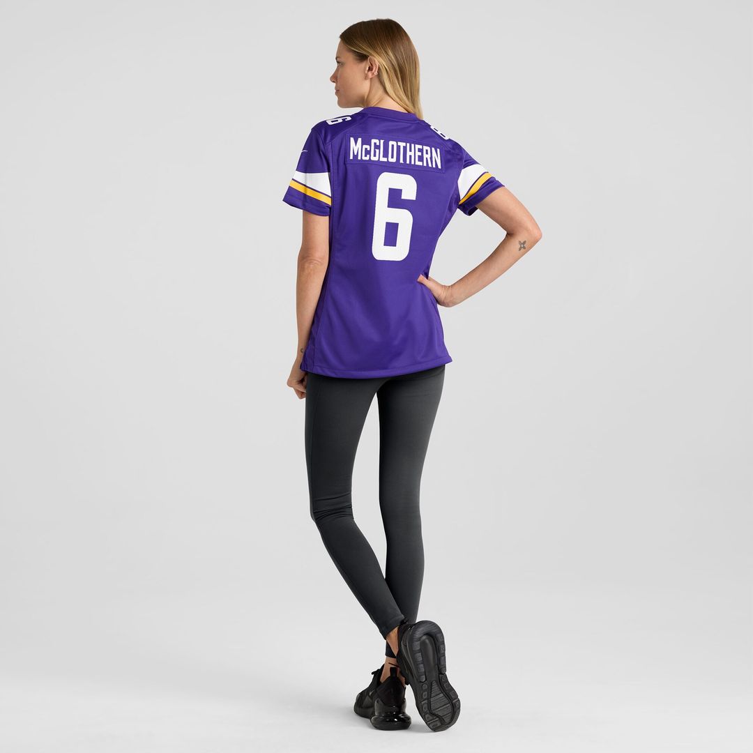 Dwight McGlothern Minnesota Vikings Women's Team Game Jersey - Purple