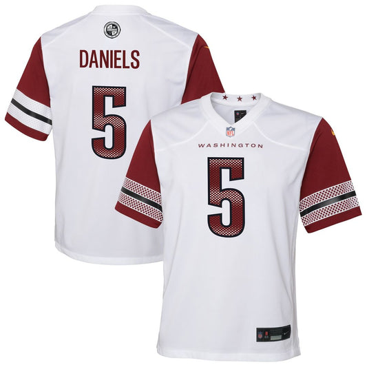 Jayden Daniels Washington Commanders Youth Game Jersey - White